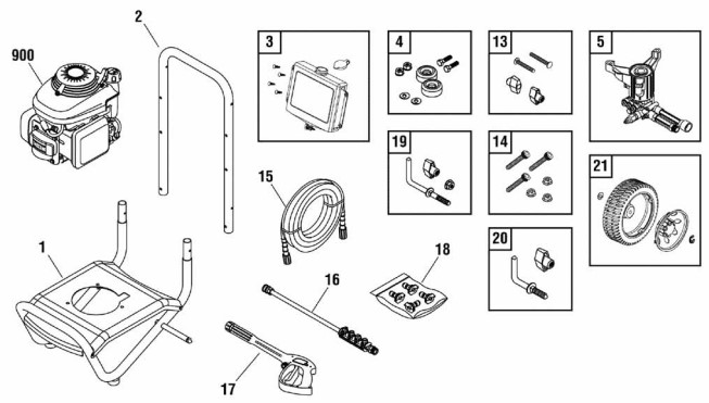 020453-0,-1 Powerboss Pressure washer 2600 psi